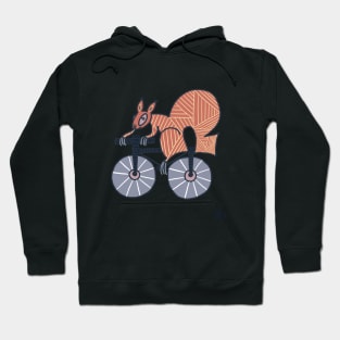 Squirrel on bike Hoodie